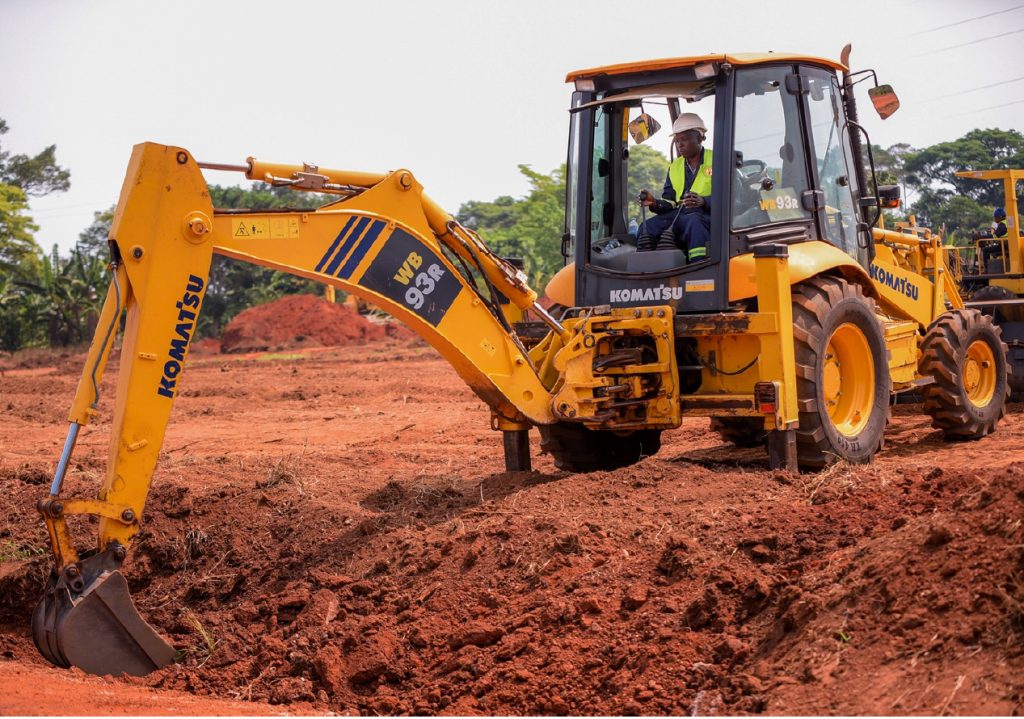 Excavator trainee experiencing practical exposure