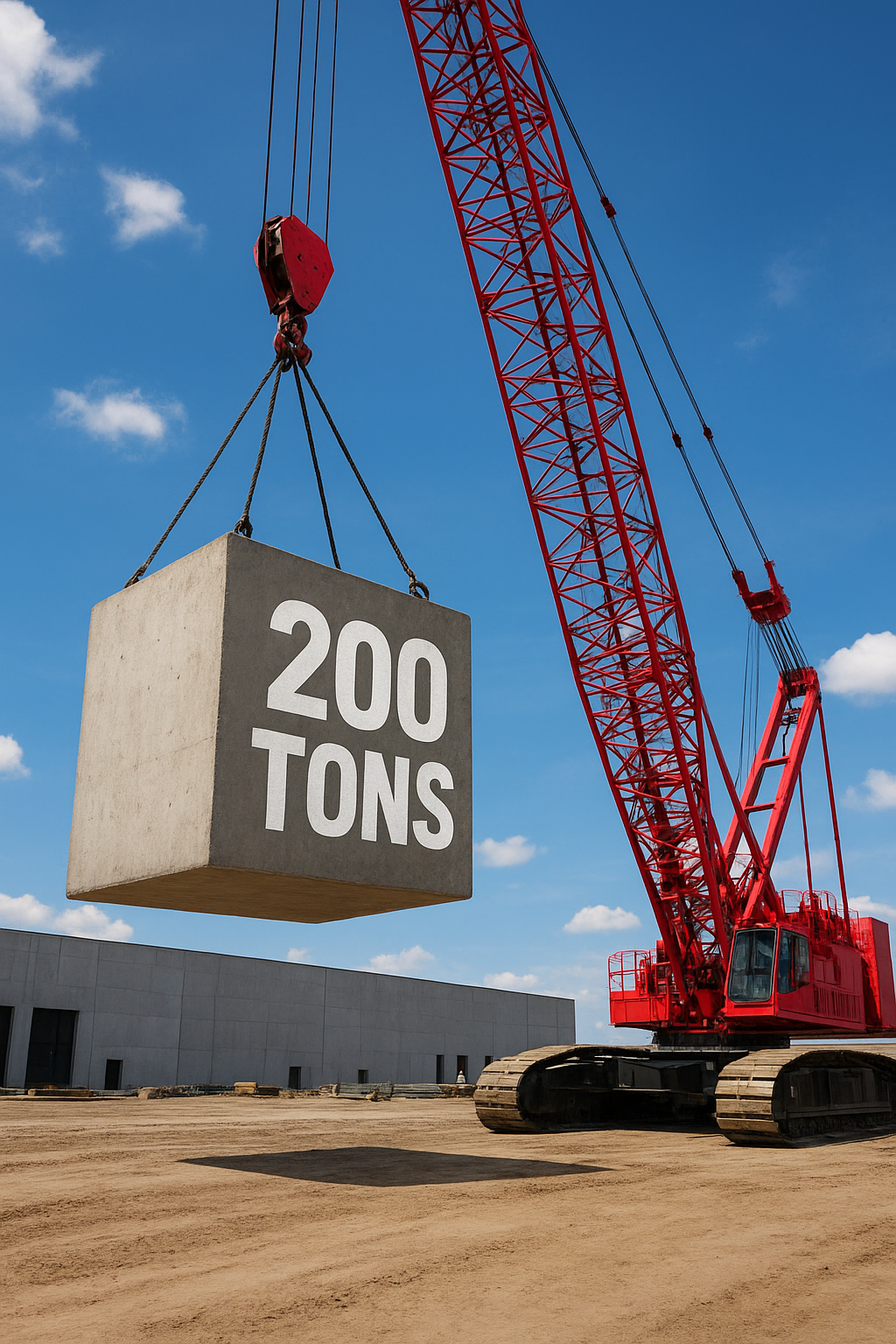 Crane vs 200 Tons