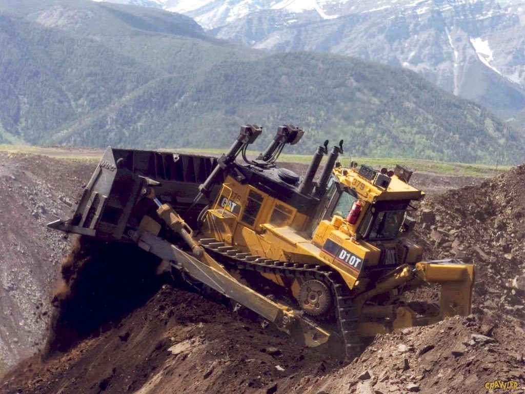 A sloppy ground risky for operation work